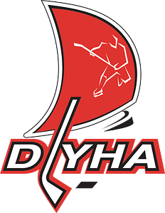 Detroit Lakes Youth Hockey Association Logo. Derick Brehm Invitational Golf Tournament